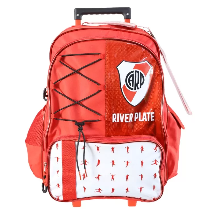Mochila Escolar Cresko 2026 River Plate l8" con Carro Art.RI615